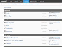 Tablet Screenshot of community.stencyl.com